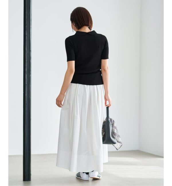 IENA「《予約》ECO SPLASH襟付きプルオーバー」|ニット・セーター|