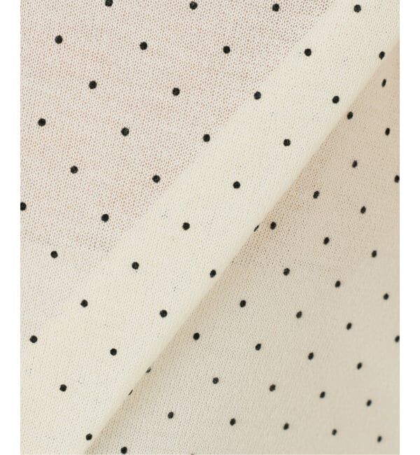 IENA「《予約》フロッキードットミニカーディガン」|カーディガン|