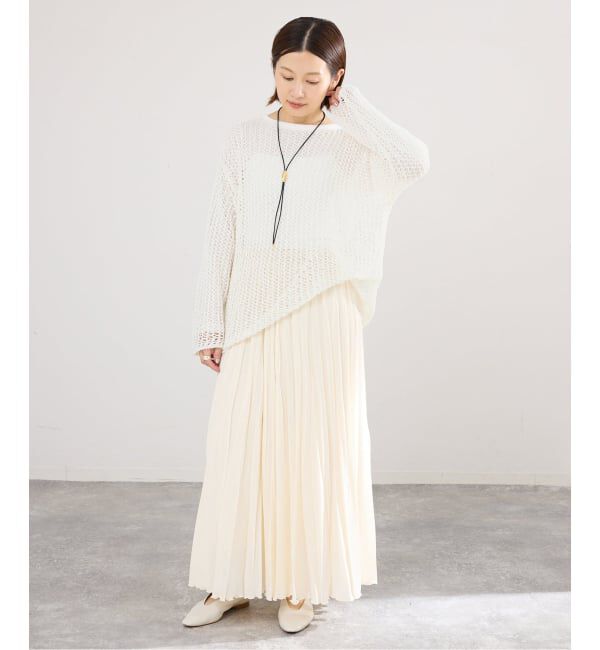 IENA「《予約》ギマメッシュプルオーバー」|ニット・セーター|