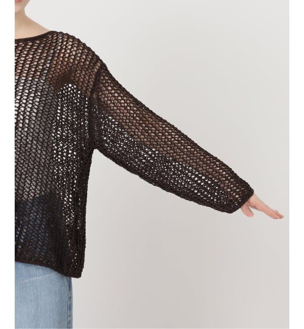 IENA「《予約》ギマメッシュプルオーバー」|ニット・セーター|