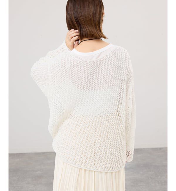IENA「《予約》ギマメッシュプルオーバー」|ニット・セーター|