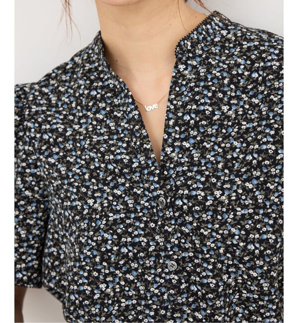 IENA「《セットアップ対応/予約》ソフトヴィンテージフラワーブラウス」|シャツ・ブラウス|