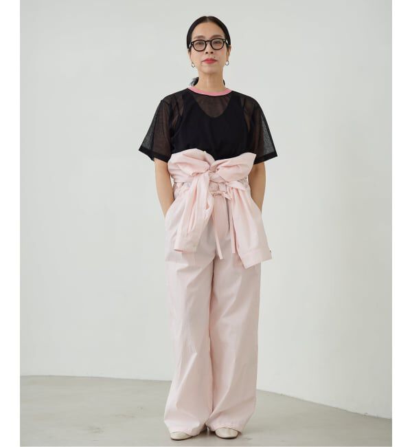 IENA LA BOUCLE「《予約》IENA LA BOUCLE シアーTシャツニット」|ニット・セーター|