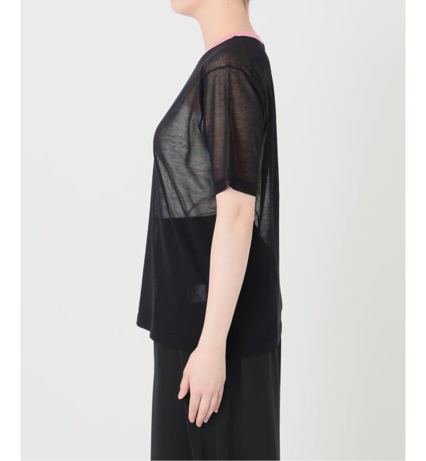 IENA LA BOUCLE「《予約》IENA LA BOUCLE シアーTシャツニット」|ニット・セーター|