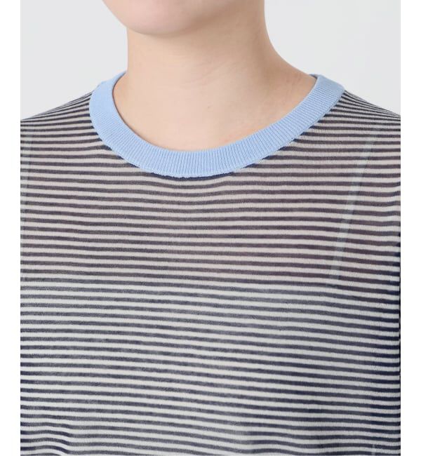 IENA LA BOUCLE「《予約》IENA LA BOUCLE シアーTシャツニット」|ニット・セーター|