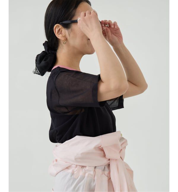 IENA LA BOUCLE「《予約》IENA LA BOUCLE シアーTシャツニット」|ニット・セーター|