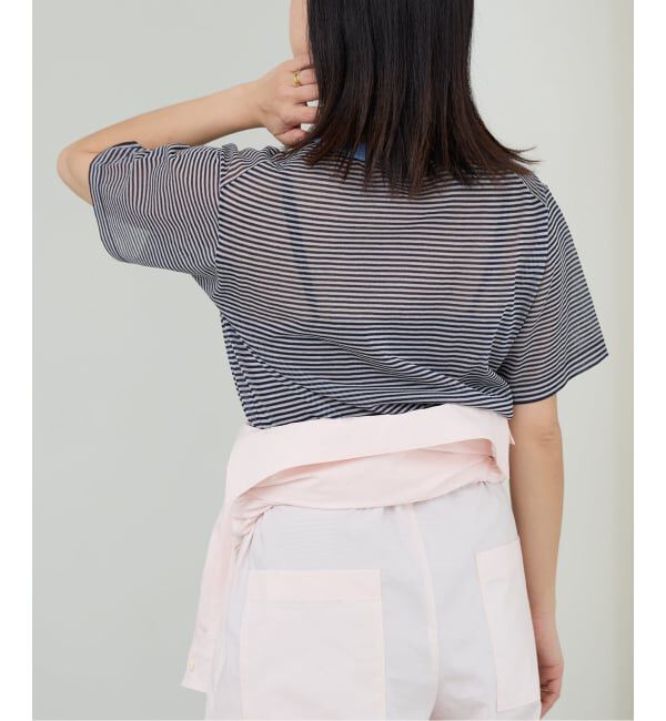 IENA LA BOUCLE「《予約》IENA LA BOUCLE シアーTシャツニット」|ニット・セーター|