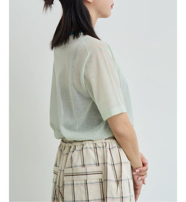 IENA LA BOUCLE「《予約》IENA LA BOUCLE シアーTシャツニット」|ニット・セーター|