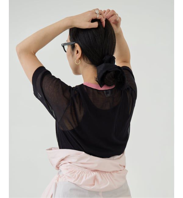 IENA LA BOUCLE「《予約》IENA LA BOUCLE シアーTシャツニット」|ニット・セーター|