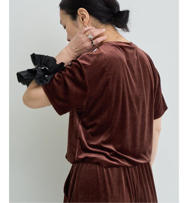 IENA LA BOUCLE「《予約》IENA LA BOUCLE トリアセベロアTシャツ」|Tシャツ・カットソー|