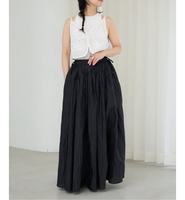 IENA LA BOUCLE「《予約》IENA LA BOUCLE トリアセベロアタンクトップ」|タンクトップ|