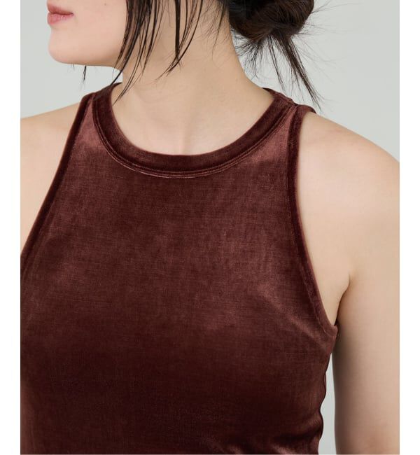 IENA LA BOUCLE「《予約》IENA LA BOUCLE トリアセベロアタンクトップ」|タンクトップ|