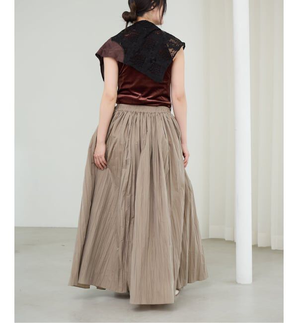 IENA LA BOUCLE「《予約》IENA LA BOUCLE トリアセベロアタンクトップ」|タンクトップ|