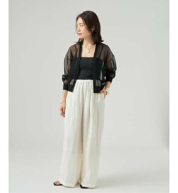 VERMEIL par iena「《予約》シアーVネックカーディガン」|カーディガン|