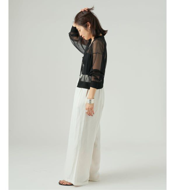 VERMEIL par iena「《予約》シアーVネックカーディガン」|カーディガン|