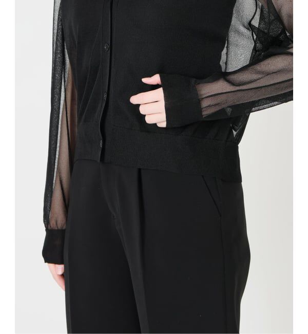 VERMEIL par iena「《予約》シアーVネックカーディガン」|カーディガン|