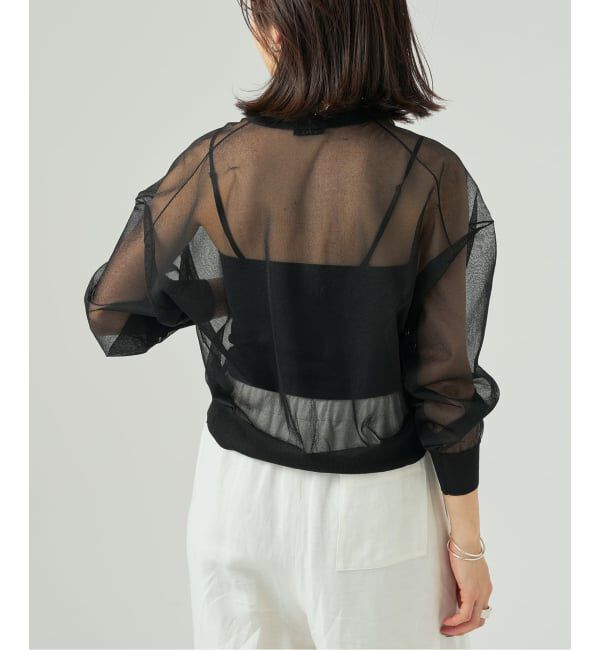 VERMEIL par iena「《予約》シアーVネックカーディガン」|カーディガン|