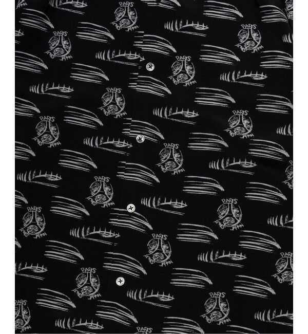 Paris Saint-Germain「【隈 研吾 &times; Paris Saint-Germain】グラフィックプリント オープンカラーシャツ」|シャツ・ブラウス|