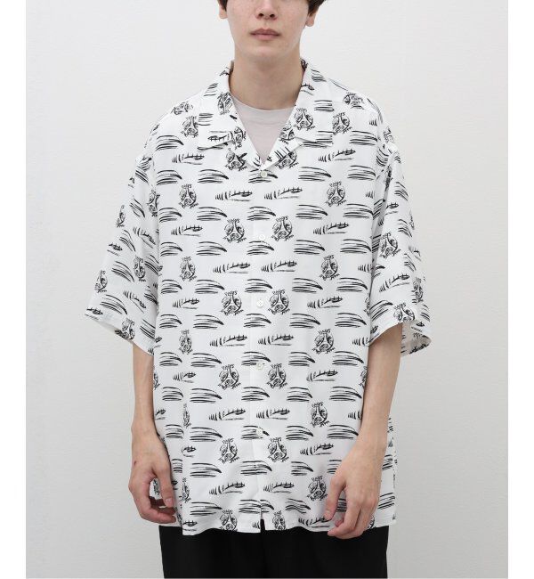 Paris Saint-Germain「【隈 研吾 &times; Paris Saint-Germain】グラフィックプリント オープンカラーシャツ」|シャツ・ブラウス|