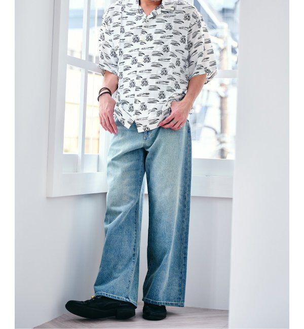 Paris Saint-Germain「【隈 研吾 &times; Paris Saint-Germain】グラフィックプリント オープンカラーシャツ」|シャツ・ブラウス|