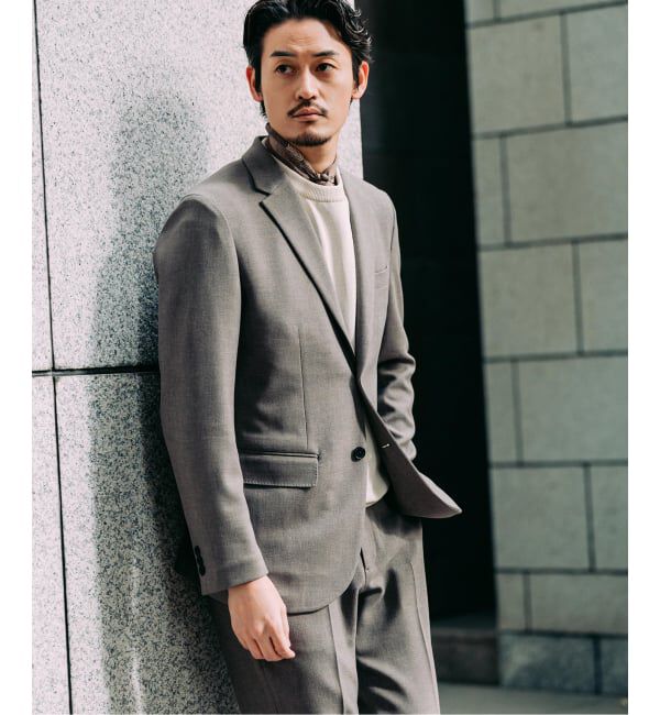 EDIFICE「ラフ ツイル2ボタン ジャケット【セットアップ着用可】」|テーラードジャケット|