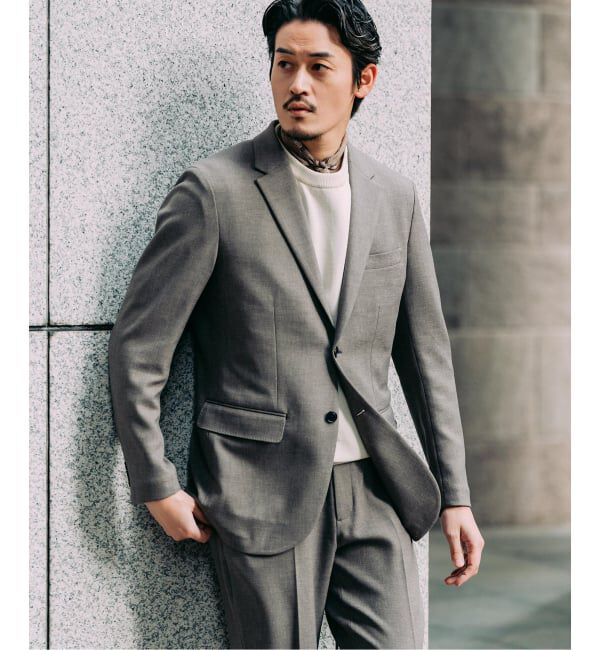 EDIFICE「ラフ ツイル2ボタン ジャケット【セットアップ着用可】」|テーラードジャケット|