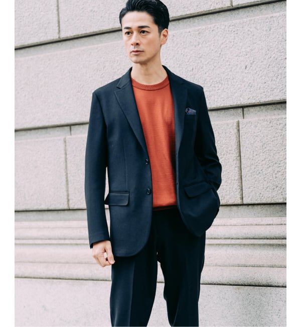 EDIFICE「ラフ ツイル2ボタン ジャケット【セットアップ着用可】」|テーラードジャケット|