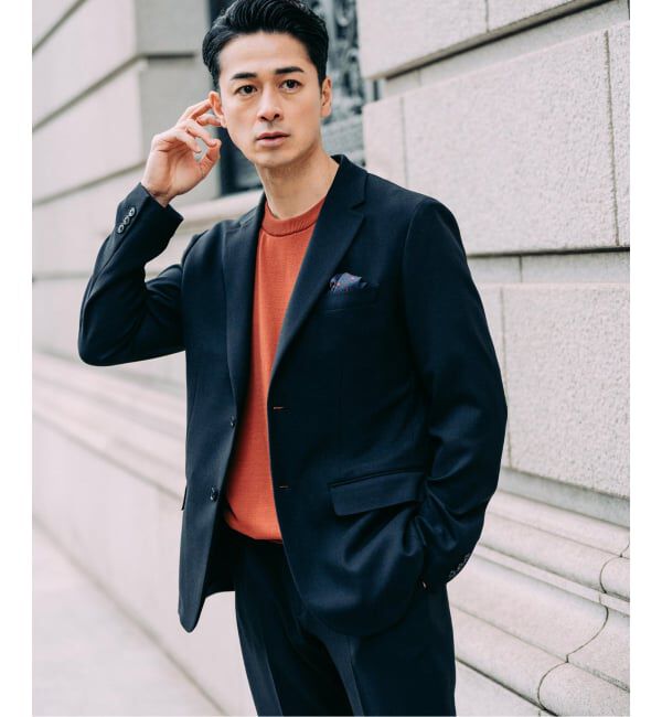 EDIFICE「ラフ ツイル2ボタン ジャケット【セットアップ着用可】」|テーラードジャケット|