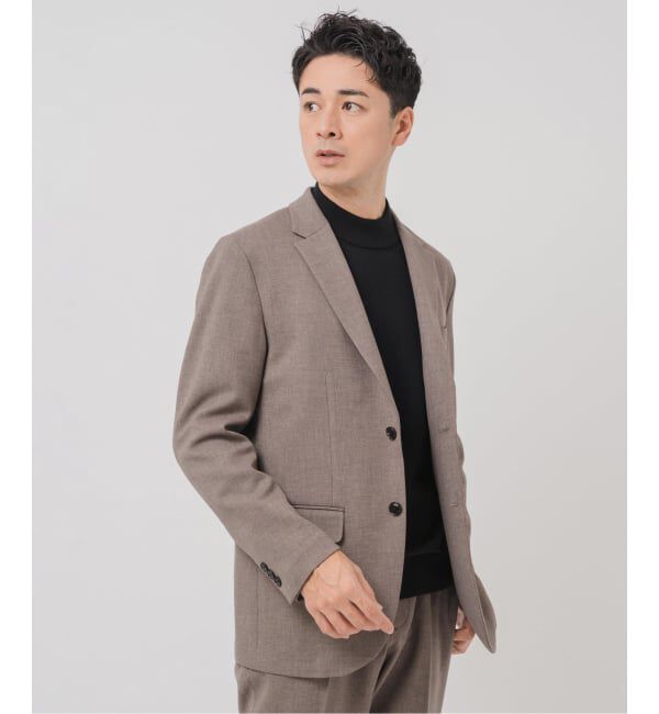 EDIFICE「ラフ ツイル2ボタン ジャケット【セットアップ着用可】」|テーラードジャケット|