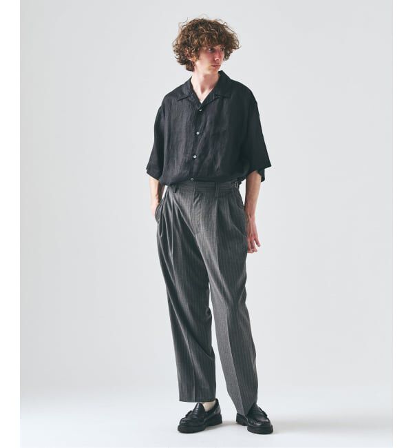 417 EDIFICE「TRツイル 2タックパンツ」|スラックス|