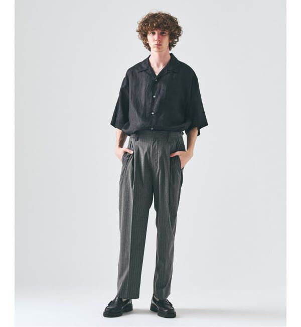 417 EDIFICE「TRツイル 2タックパンツ」|スラックス|