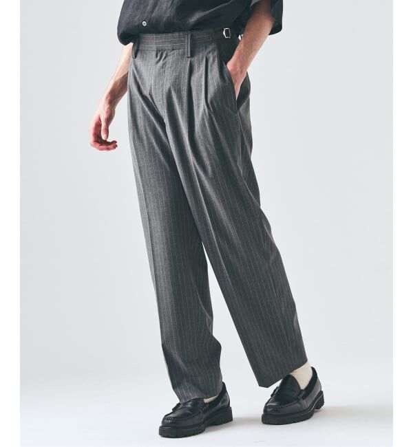 417 EDIFICE「TRツイル 2タックパンツ」|スラックス|