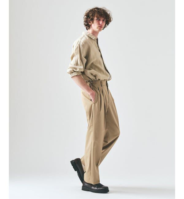 417 EDIFICE「TRツイル 2タックパンツ」|スラックス|