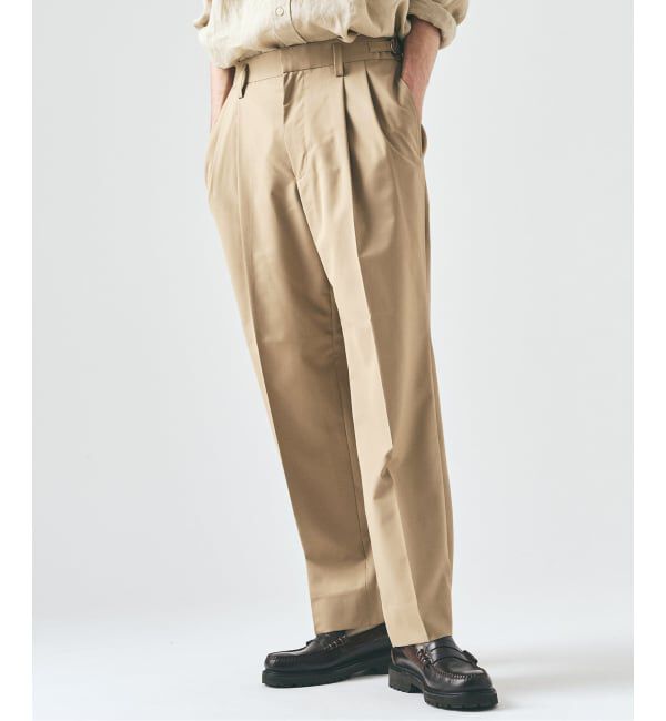 417 EDIFICE「TRツイル 2タックパンツ」|スラックス|