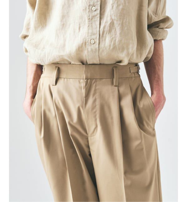 417 EDIFICE「TRツイル 2タックパンツ」|スラックス|