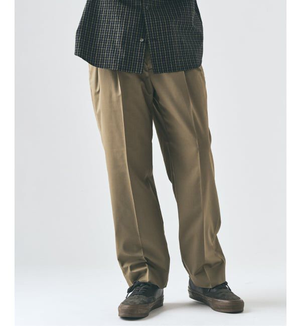 417 EDIFICE「TRツイル 2タックパンツ」|スラックス|