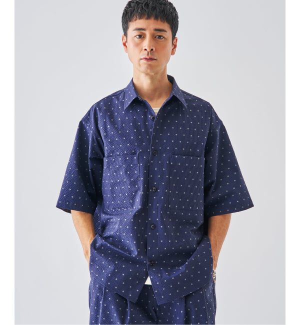 EDIFICE「《予約》サッカー プリント ハーフスリーブ シャツ」|シャツ・ブラウス|