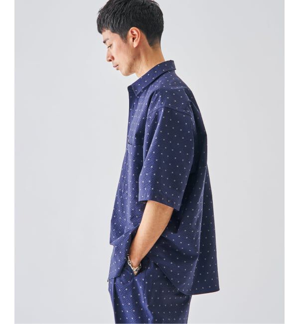 EDIFICE「《予約》サッカー プリント ハーフスリーブ シャツ」|シャツ・ブラウス|