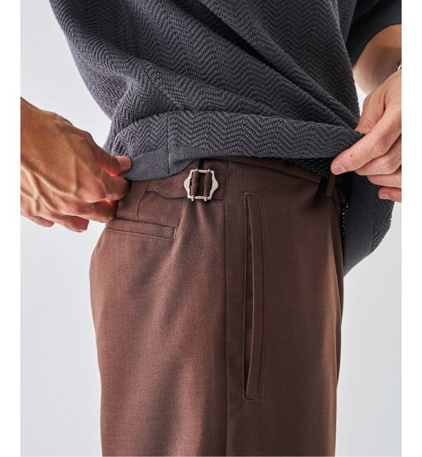 EDIFICE「《予約》サイド アジャスト トラウザー」|スラックス|