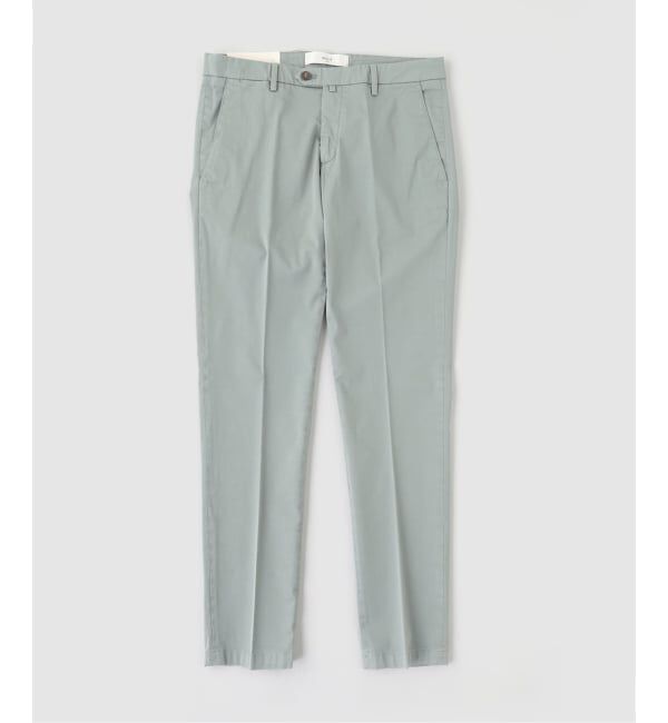 EDIFICE「BRIGLIA(ブリリア) GarmentDye Cotton Trousers」|スラックス|カーキ