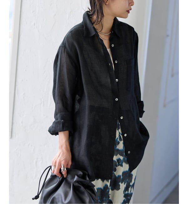 JOURNAL STANDARD「ゼフィールリネン2WAYメッシュシャツ」|シャツ・ブラウス|