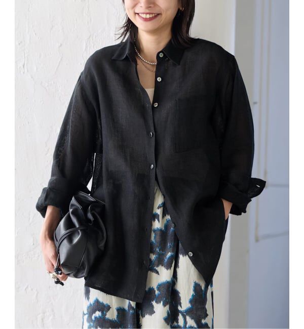 JOURNAL STANDARD「ゼフィールリネン2WAYメッシュシャツ」|シャツ・ブラウス|