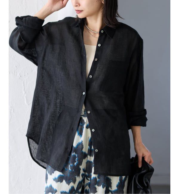 JOURNAL STANDARD「ゼフィールリネン2WAYメッシュシャツ」|シャツ・ブラウス|