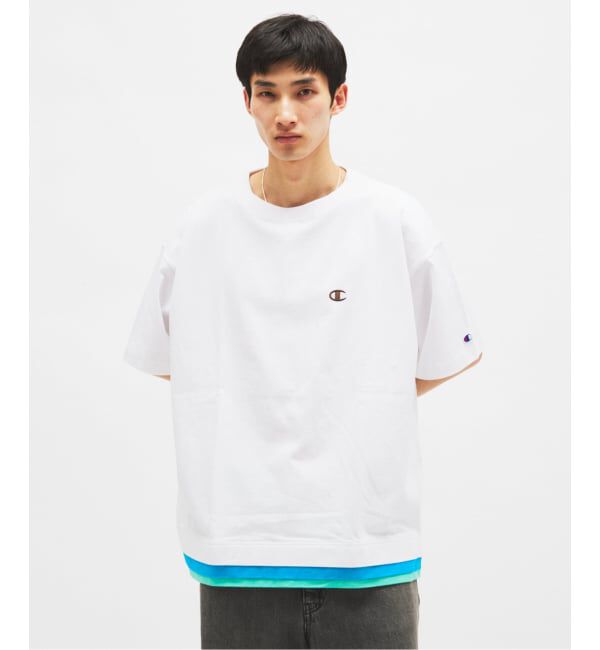 JOURNAL STANDARD「CHAMPION / チャンピオン for JOURNAL STANDARD 3 レイヤード 半袖 Tシャツ」|Tシャツ・カットソー|