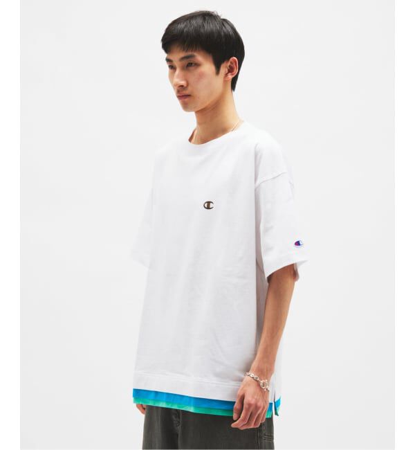 JOURNAL STANDARD「CHAMPION / チャンピオン for JOURNAL STANDARD 3 レイヤード 半袖 Tシャツ」|Tシャツ・カットソー|
