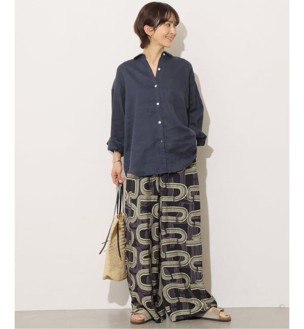 JOURNAL STANDARD relume「《追加予約 / 新色》カラーリネンオーバーサイズシャツ」|シャツ・ブラウス|