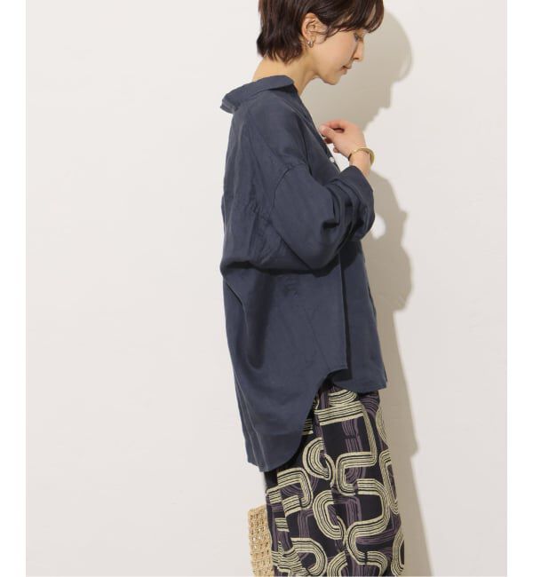 JOURNAL STANDARD relume「《追加予約 / 新色》カラーリネンオーバーサイズシャツ」|シャツ・ブラウス|