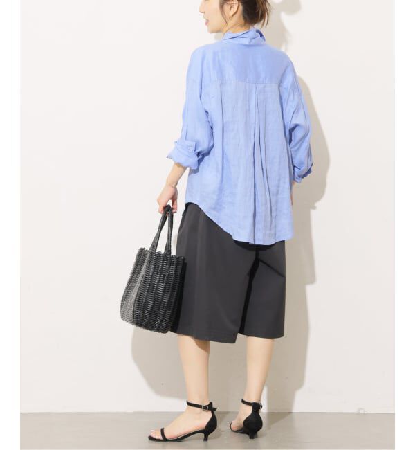 JOURNAL STANDARD relume「《追加予約 / 新色》カラーリネンオーバーサイズシャツ」|シャツ・ブラウス|
