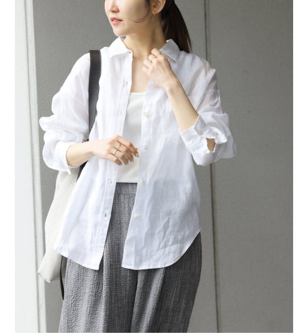 JOURNAL STANDARD relume「《追加予約 / 新色》カラーリネンオーバーサイズシャツ」|シャツ・ブラウス|
