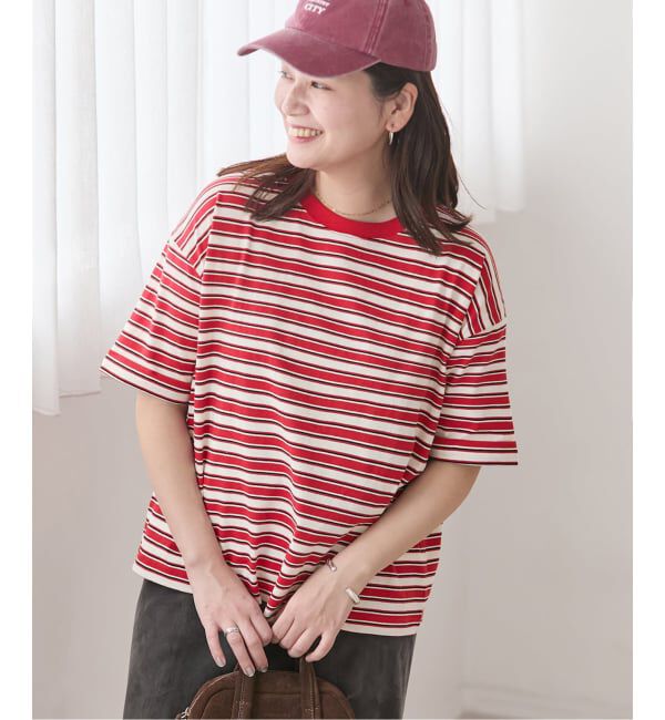 JOURNAL STANDARD「《追加予約》汗ジミ防止ボーダービッグT」|Tシャツ・カットソー|